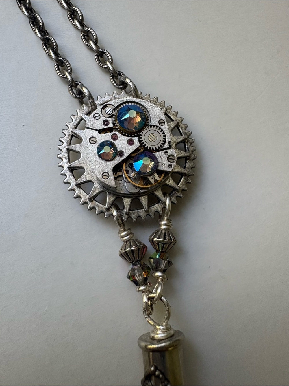 Artisan Antique Style Steampunk Necklace